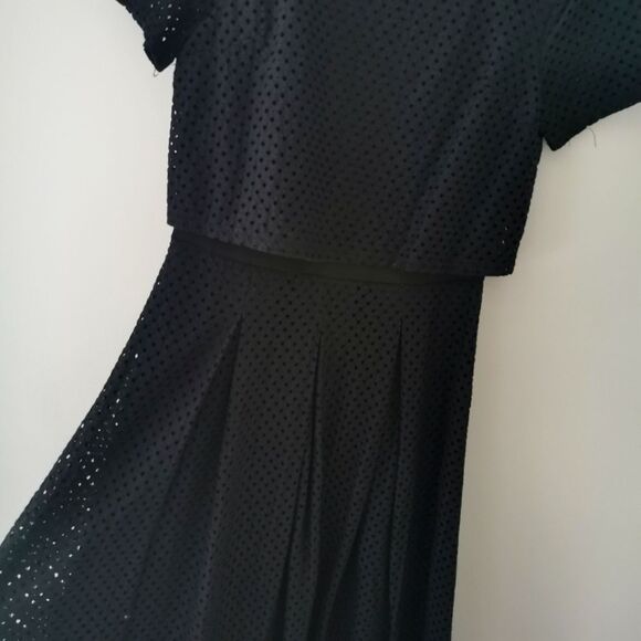 Cremieux fit and flare eyelet lace dress size S - Picture 4 of 6
